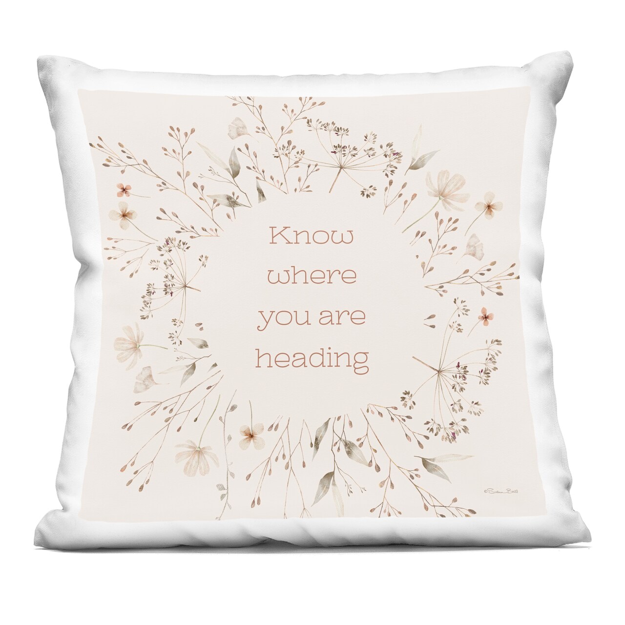Stupell Industries Know Where You Are Heading Decorative Printed Pillow design by Susan Ball, 18 x 7 x 18